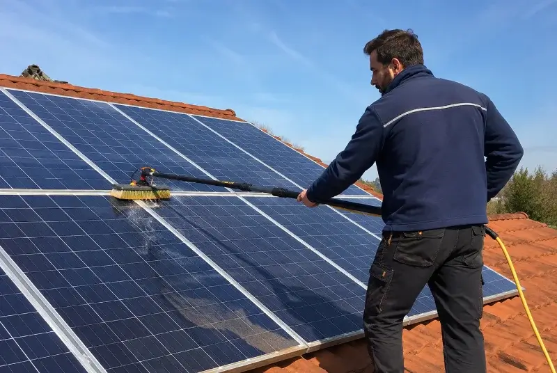 Nettoyage et entretien de panneaux solaires à Puginier